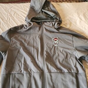 Grey NCSU windbreaker